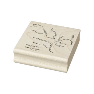 Mississippi River & Tributaries Vintage Art Stamp