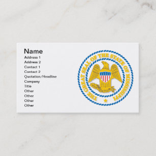 Mississippi seal business card