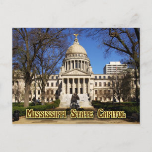 Mississippi State Capitol Building, Jackson Postcard