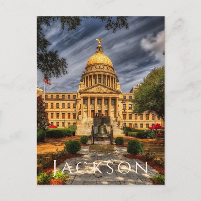 Mississippi State Capitol, Jackson Postcard (Front)