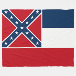 MISSISSIPPI STATE FLAG (CURRENT) FLEECE BLANKET