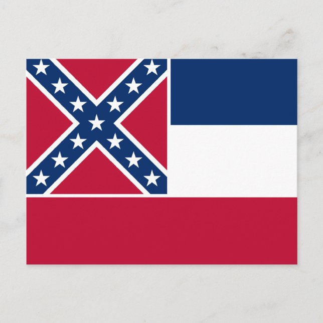 Mississippi State Flag Postcard (Front)