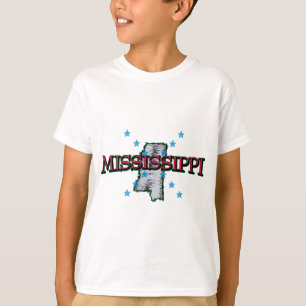 Mississippi State Map T-Shirt
