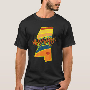 Mississippi State Pride Sunset I Love Mississippi T-Shirt
