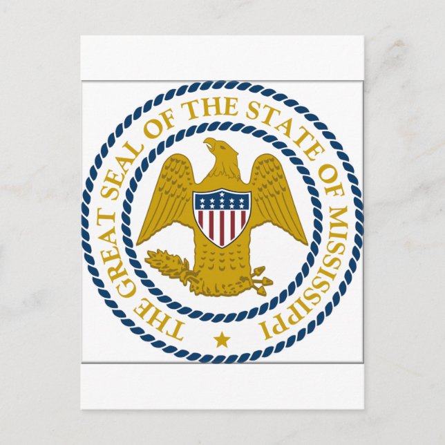 Mississippi State Seal Postcard (Front)