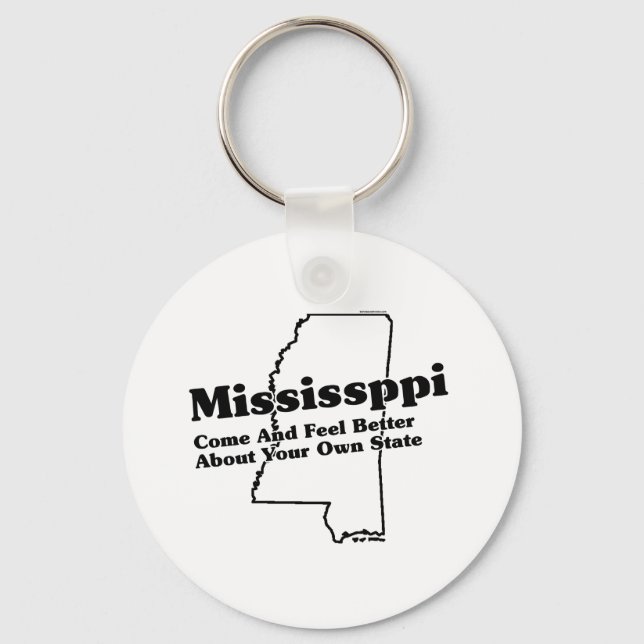 Mississippi State Slogan Key Ring (Front)