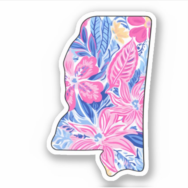 Mississippi - Summer Sticker - Lilly Inspired (Front)