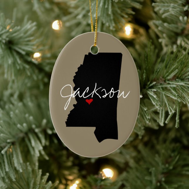 Mississippi Town Ceramic Tree Decoration (Tree)