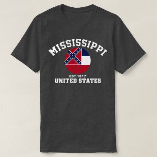 Mississippi USA Est. 1817 Patriotic Flag T Shirt