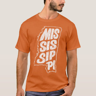 Mississippi White Graphic T-Shirt