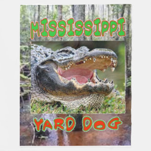 MISSISSIPPI YARD DOG Fleece Blankets
