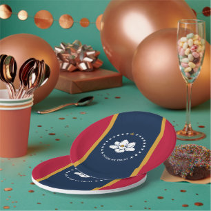 Mississippian Flag, Flag of Mississippi Paper Plate