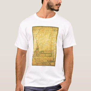MississippiPanoramic MapMississippi T-Shirt
