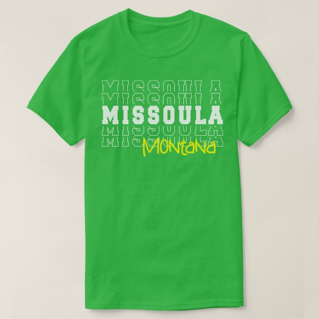 Missoula city Montana Missoula MT T-Shirt (Design Front)