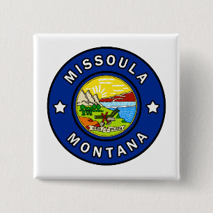 Missoula Montana 15 Cm Square Badge
