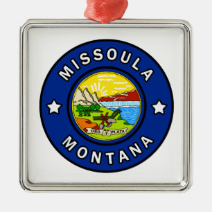 Missoula Montana Metal Tree Decoration