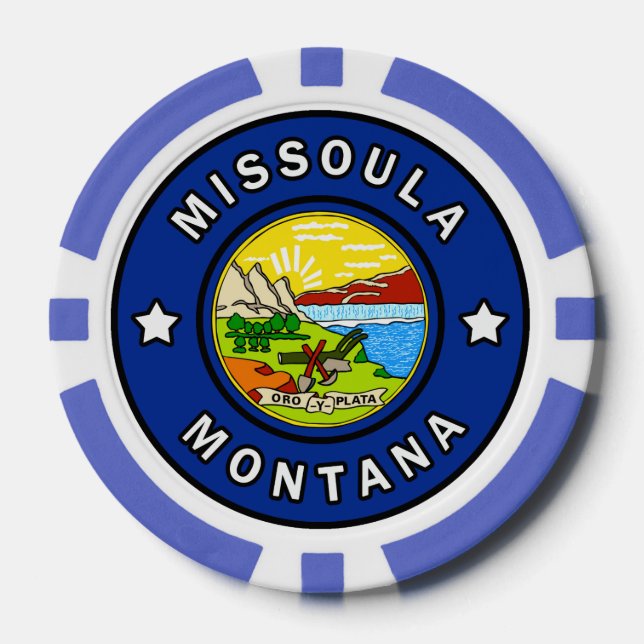 Missoula Montana Poker Chips (Front)