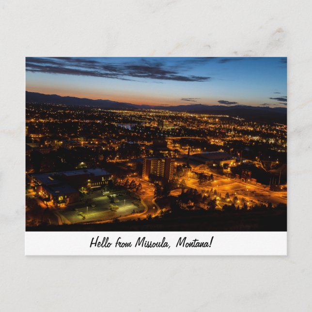 Missoula, Montana Postcard (Front)