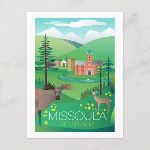 Missoula, Montana Postcard