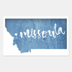 Missoula, Montana Rectangular Sticker