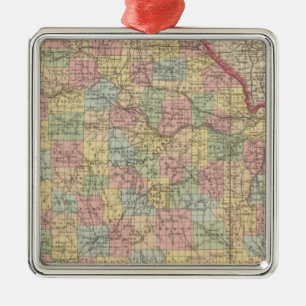 Missouri 10 metal tree decoration