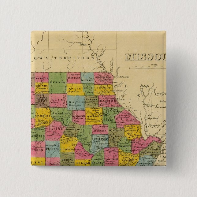 Missouri 15 Cm Square Badge (Front)