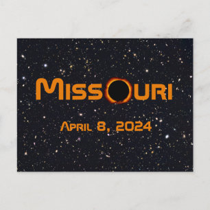 Missouri 2024 Total Solar Eclipse  Postcard
