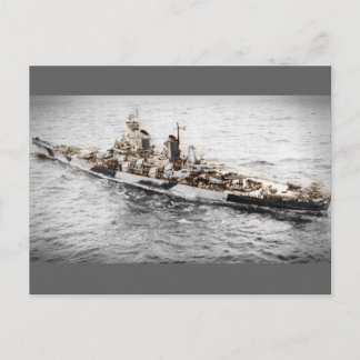 Missouri at Sea Postcard