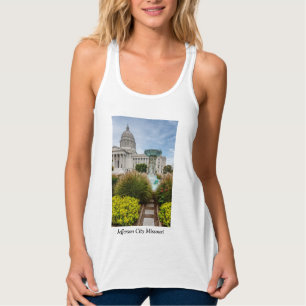 Missouri Capitol And Fountain Tank Top