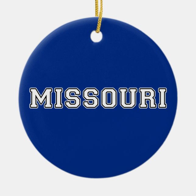 Missouri Ceramic Tree Decoration (Front)