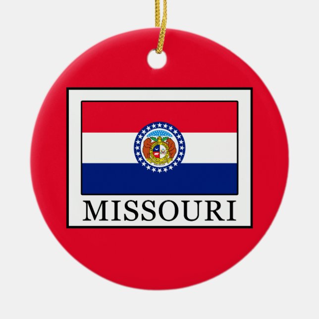 Missouri Ceramic Tree Decoration (Front)