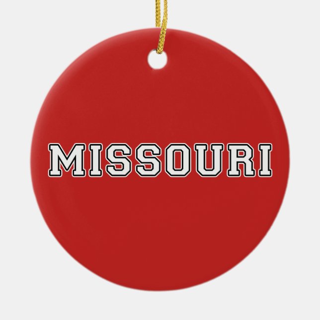 Missouri Ceramic Tree Decoration (Front)