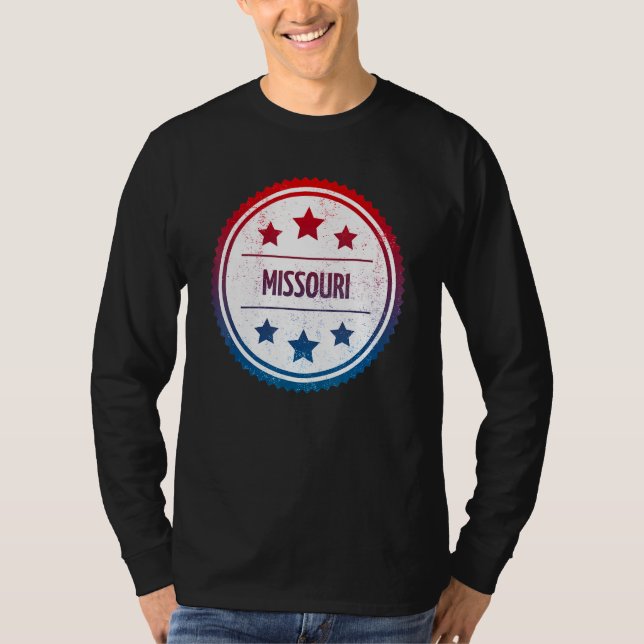Missouri - Cool Us State Retro Badge T-Shirt (Front)