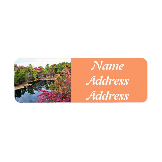 Missouri Fall Photo Personalised Address Labels (Front)