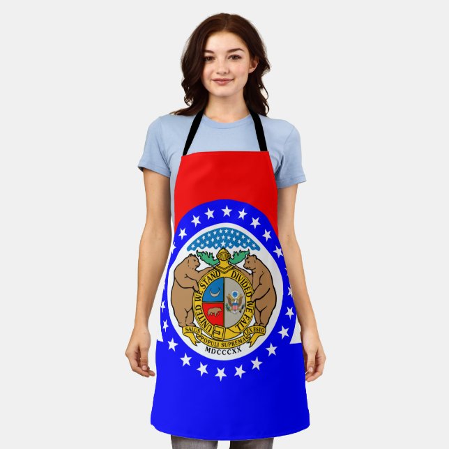 Missouri flag apron (Worn)