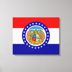 Missouri flag canvas print