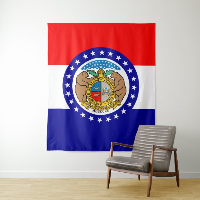 Missouri flag tapestry (In Situ)