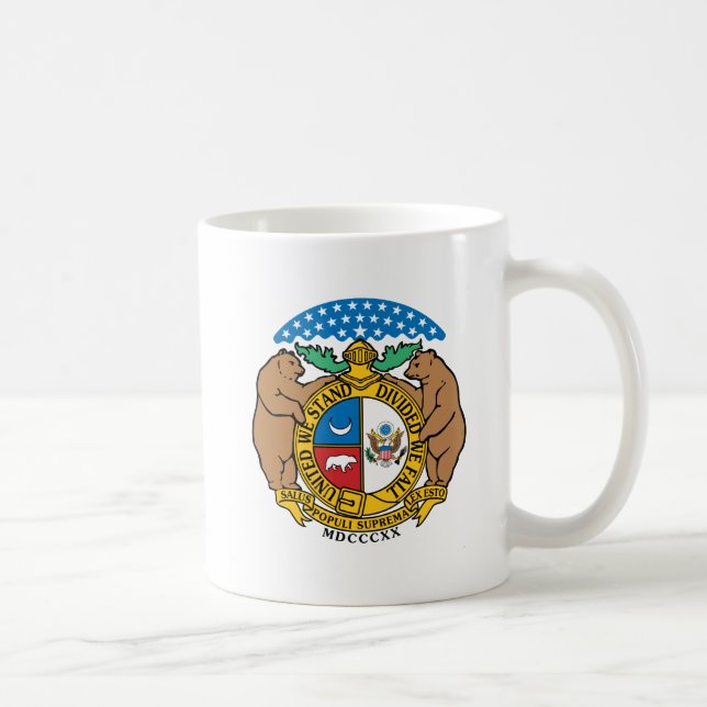 Missouri Flag Theme 00 Coffee Mug (Right)