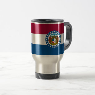 Missouri flag travel mug
