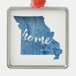 Missouri Home Wood Grain Metal Tree Decoration