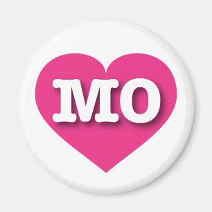 Missouri Hot Pink Heart - Big Love Magnet