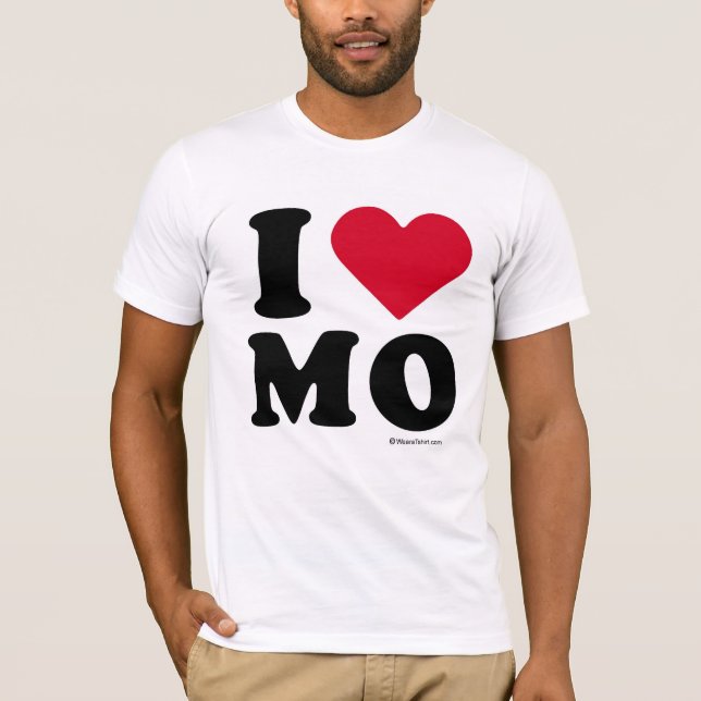 MISSOURI - "I LOVE MO" "I LOVE MISSOURI" T-Shirt (Front)