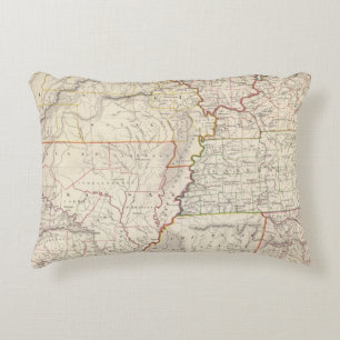 Missouri, Ill, Ky, Tenn, Ala, Miss, Ark Decorative Cushion