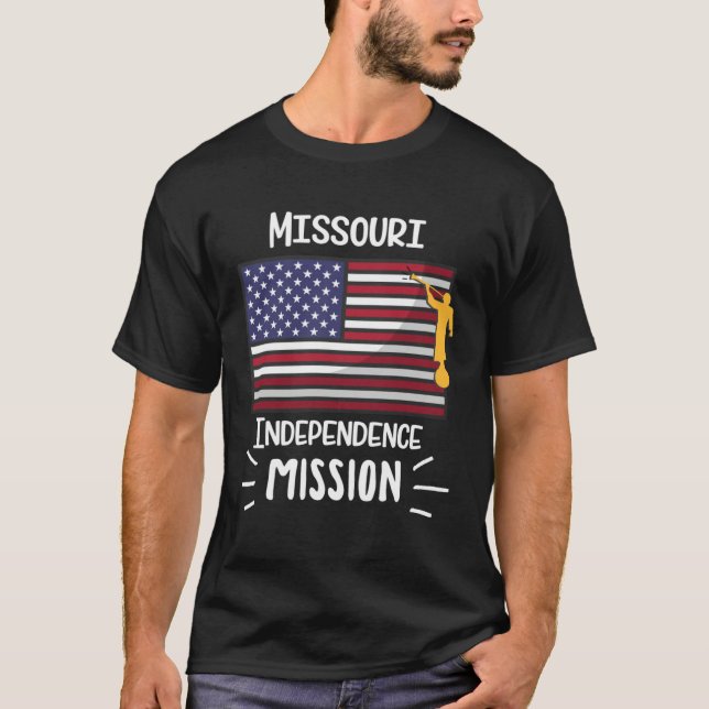 Missouri Independence Mormon LDS Mission Missionar T-Shirt (Front)