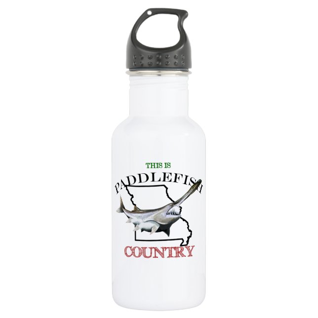 Missouri Is Paddlefish Country 532 Ml Water Bottle (Front)