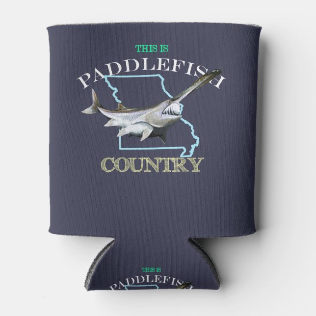 Missouri Is Paddlefish Country Can Cooler (Front)