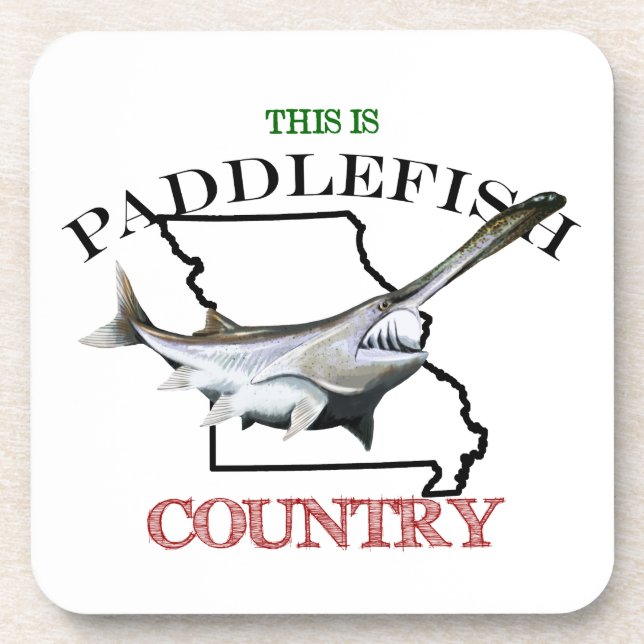 Missouri Is Paddlefish Country Coaster (Front)