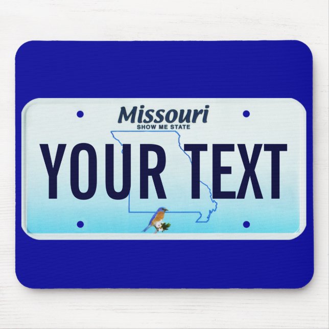 Missouri license plate mouse pad (Front)
