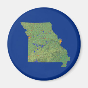 Missouri Map Magnet
