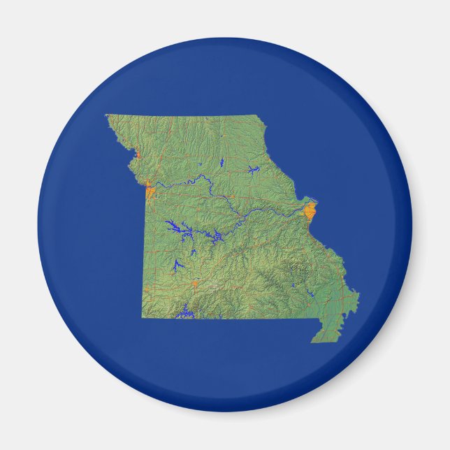 Missouri Map Magnet (Front)